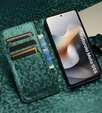 Чохол-фліп для Motorola Moto G56 5G, Wallet Rhombus, зелений