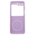 Чехол для ПК Samsung Galaxy Z Flip5 5G, для MagSafe, пурпурный