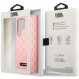 Чехол Karl Lagerfeld до Samsung Galaxy S23 Ultra, Saffiano Mono Metal, розовый