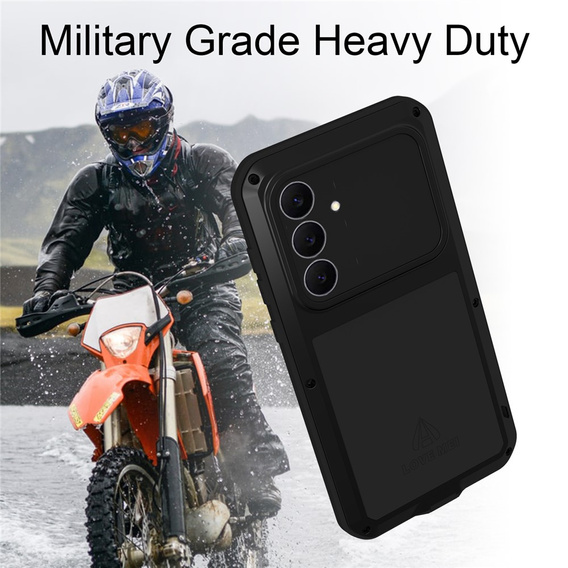 Броньований чохол із загартованим склом для Samsung Galaxy S25 FE