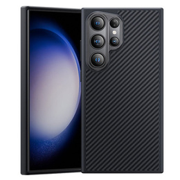 Кевларовий чохол BENKS для Samsung Galaxy S24 Ultra, для MagSafe, Carbon Fiber, чорний