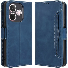 Футляр з клапаном для Oppo A5 Pro 5G, Card Slot, темно-синій