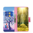 Откидной чехол для Xiaomi 13 Lite, Wallet, tree & owls, синий