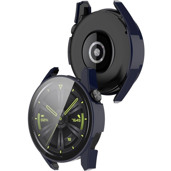 2в1 чехол и защитное стекло для часов Huawei Watch GT 3 42mm, Case, Dark Blue