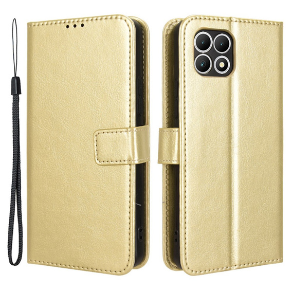 Откидной чехол для T Phone 2 5G, Crazy Horse Wallet, золотой