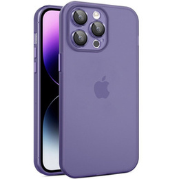 Ultra Slim чехол для iPhone 15 Pro, прозрачный / фиолетовый