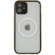 Магнітний чохол Dual Glass MagSafe для iPhone 12, золотий