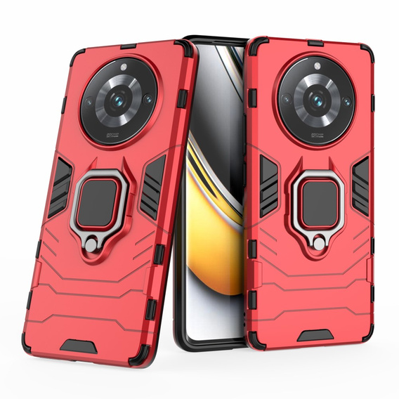 Чoхол до Realme 11 Pro / 11 Pro +, Kickstand Ring, червоний