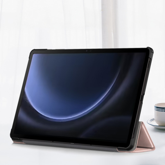 Чехол для Samsung Galaxy Tab S9 FE+ Plus, Smartcase с местом для стилуса, розовый rose gold
