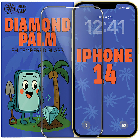 Закаленное стекло Diamond Palm для iPhone 14