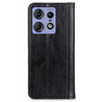 Чохол-фліп для Motorola Edge 50 Pro, Split Leather, чорний