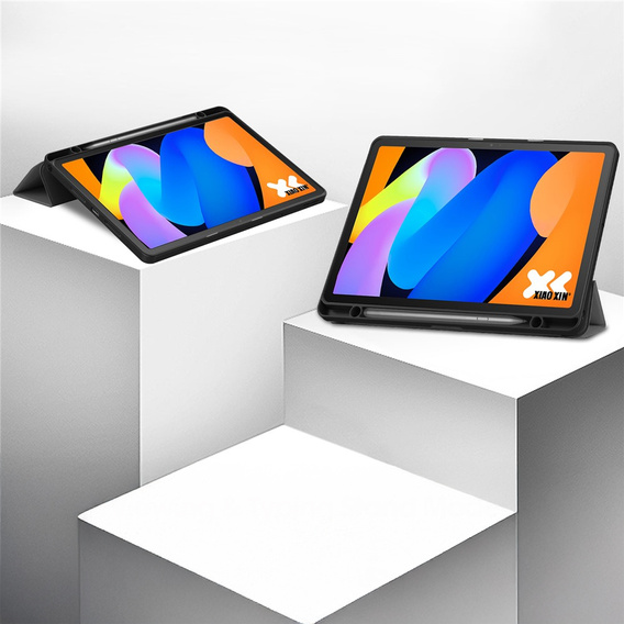 Чехол для Lenovo Idea Tab 11" 2025 TB336FU TB336ZU, подставка, Smartcase с держателем стилуса, серый