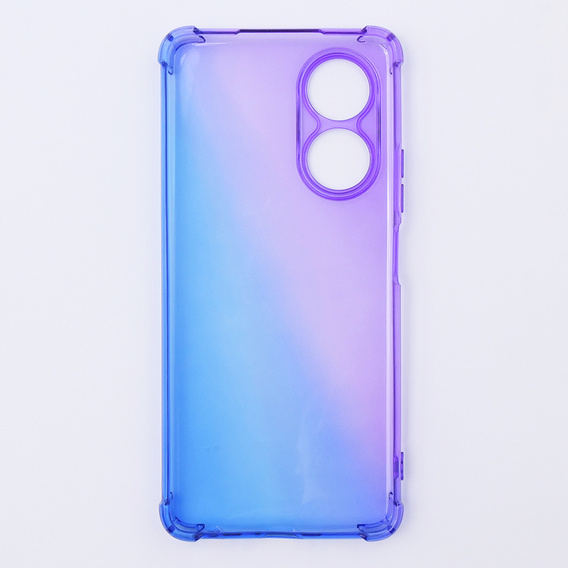 Чехол для Oppo A58 4G, Gradient Dropproof, Фиолетовый / синий