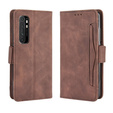 Откидной чехол для Xiaomi Mi Note 10 Lite, Card Slot, коричневый