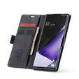 Чехол CASEME для Samsung Galaxy Note 20 Ultra, Leather Wallet Case, чёрный