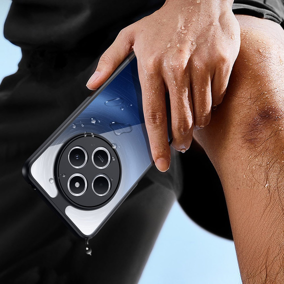 Чехол DuxDucis для Xiaomi Redmi 14C / Xiaomi Poco C75, Aimo case, прозрачный / черный