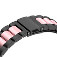 Браслет Stainless для  Samsung Galaxy Watch 4 / 4 Classic - Black/Pink