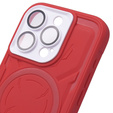 Чохол для iPhone 15 Pro, ERBORD Armor Mag, червоний