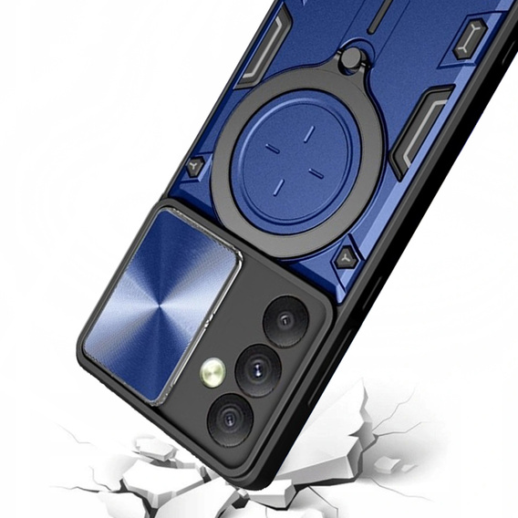 Бронированный чехол для Samsung Galaxy A54 5G, CamShield Slide, синий