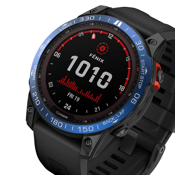 Накладка на безель для Garmin Fenix 7X, Blue/White