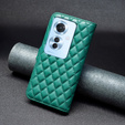 Откидной чехол для Oppo Reno 11F 5G, Wallet, BINFEN COLOR, зелёный
