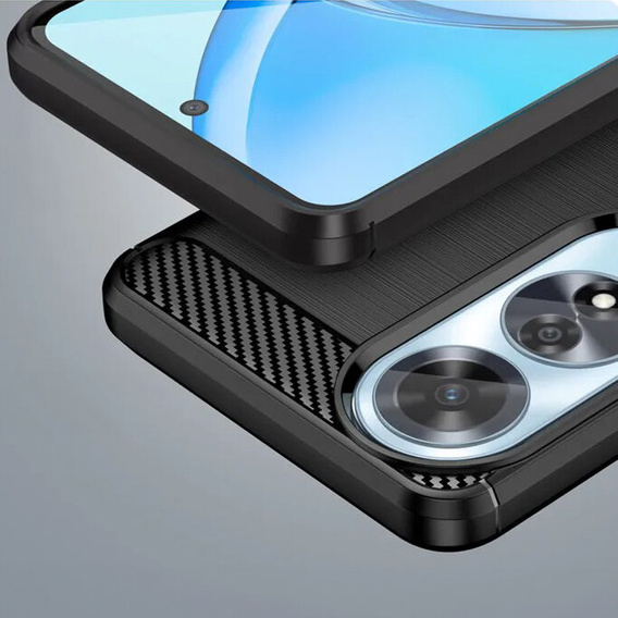 Чoхол до Oppo A60, Carbon, чорний