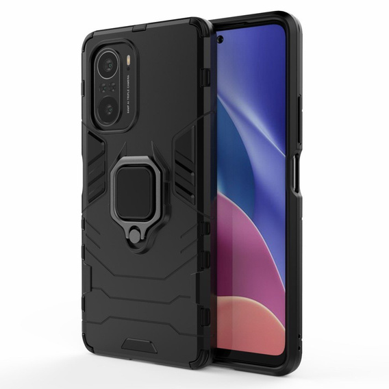Чoхол до Xiaomi Mi 11i / POCO F3, Kickstand Ring, чорний