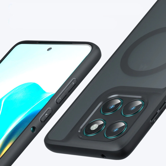 Чохол для Motorola Edge 60 / 60 Fusion, для MagSafe, ERBORD Matt Case, чорний
