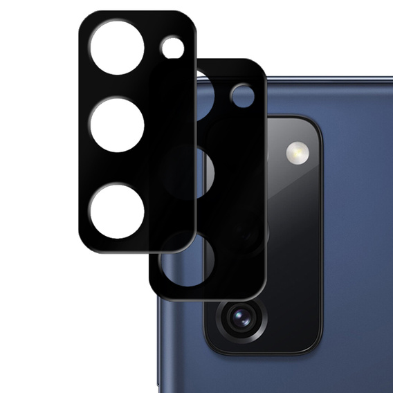 2x закаленное стекло ERBORD для камеры Samsung Galaxy S20 FE/ S20 FE 5G, чёрный