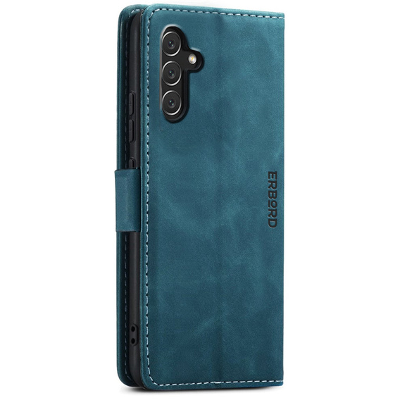 Чехол для Samsung Galaxy A14 4G/5G, ERBORD Vintage, бумажник с клапаном, синий