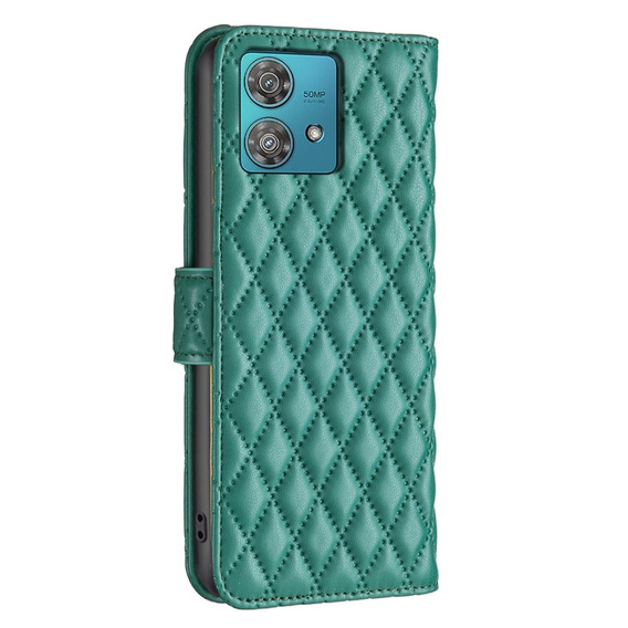 Откидной чехол для Motorola Edge 40 Neo, Wallet, BINFEN COLOR, зелёный