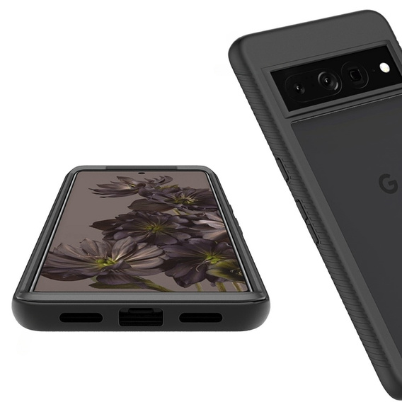 Чoхол Shockproof до Google Pixel 8 Pro, із захисним екраном, чорний
