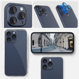 2x загартоване скло ERBORD OPTIK Pro для камери iPhone 16 Pro/16 Pro Max / 15 Pro/15 Pro Max/14 Pro/14 Pro Max, титановий синій