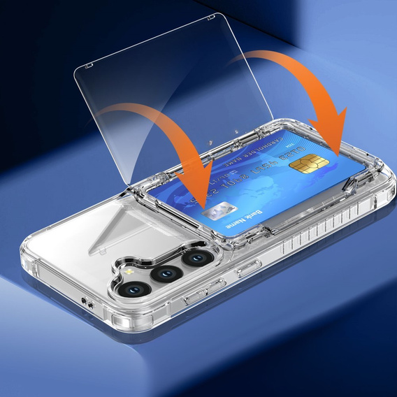 Чохол для Samsung Galaxy S24+ Plus, Card Holder, прозорий