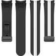Силіконовий ремінець для Samsung Galaxy Watch 4 / 5 40/42/44/46/45MM PRO, Black / White