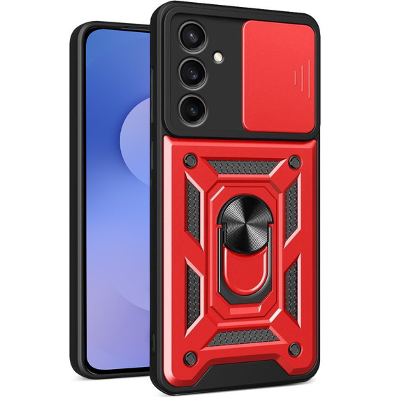 Чохол NOX Camera Slide Samsung Galaxy S25 FE, CamShield Slide, червоний