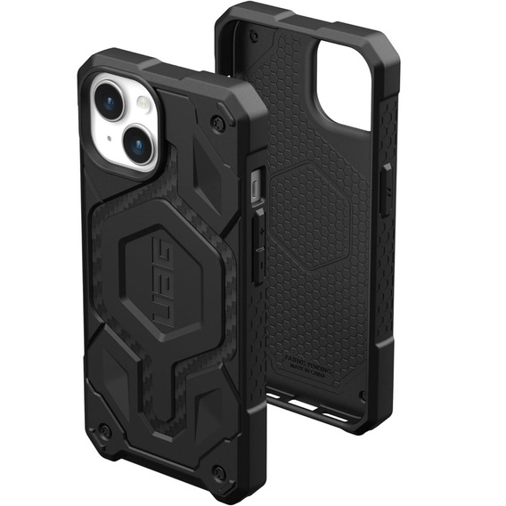 Чoхол Urban Armor Gear до iPhone 15 Plus, Monarch Pro Carbon MagSafe, чорний