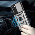 Чохол NOX Camera Slide Samsung Galaxy S23 Plus, CamShield Slide, срібло