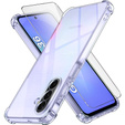 Чохол для Samsung Galaxy A36, Erbord Dropproof, прозорий + скло