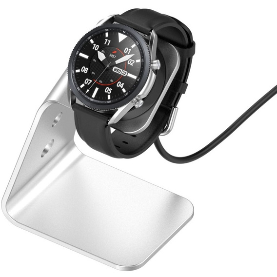 Алюмінієвий зарядний пристрій USB для Samsung Galaxy Watch 4 - Silver