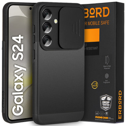Чoхол до Samsung Galaxy S24, ERBORD CamProtect Slide Camera, чорний