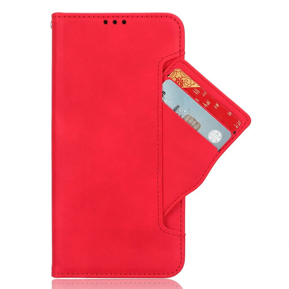 Откидной чехол для Oppo Reno 11F 5G, Card Slot, красный