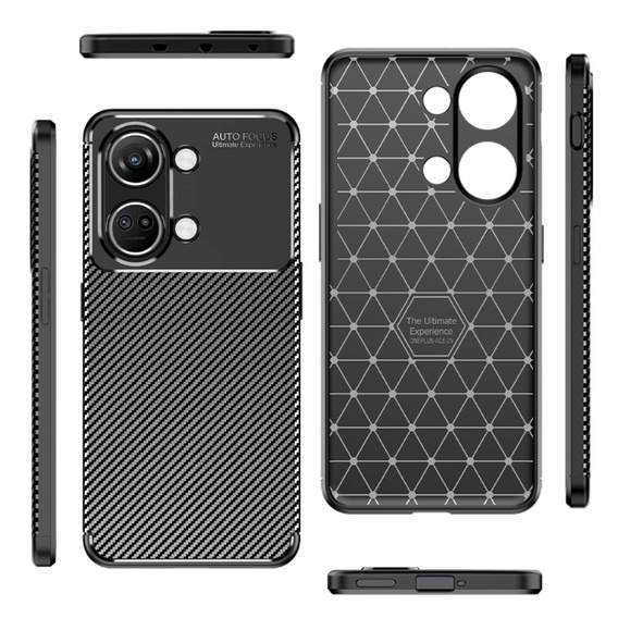 Чoхол до OnePlus Nord 3 5G, Carbon Gel, чорний
