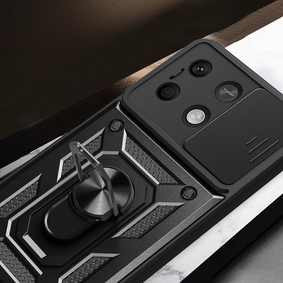 Чехол NOX Camera Slide Xiaomi Redmi Note 13 5G, CamShield Slide, чёрный