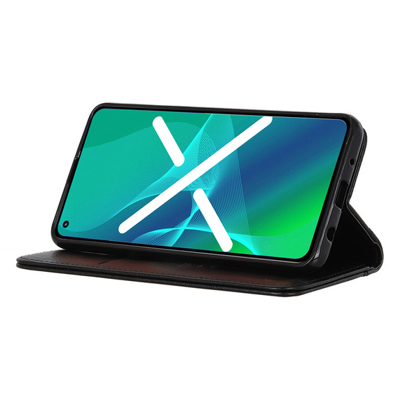 Флип-кейс для Motorola Moto G73 5G, Split Leather, чёрный