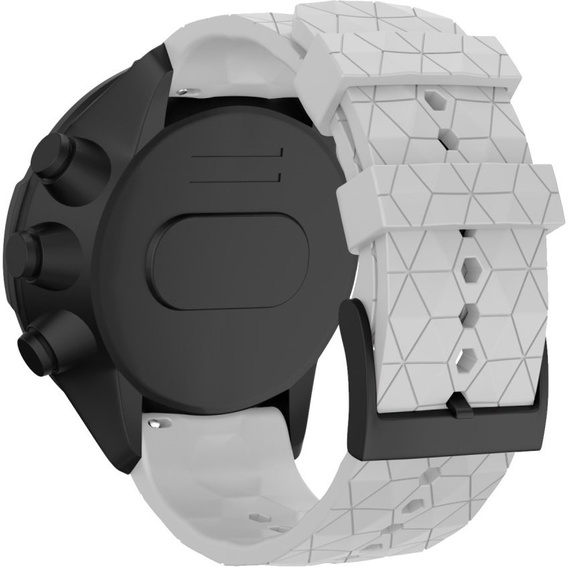 Силиконовый ремешок Rhombic Grain  до Suunto 9, White