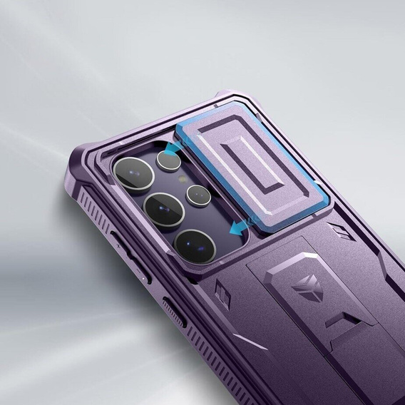 Броньований чохол для Samsung Galaxy S24 Ultra, Dexnor Full Body (Two Frames), фіолетовий