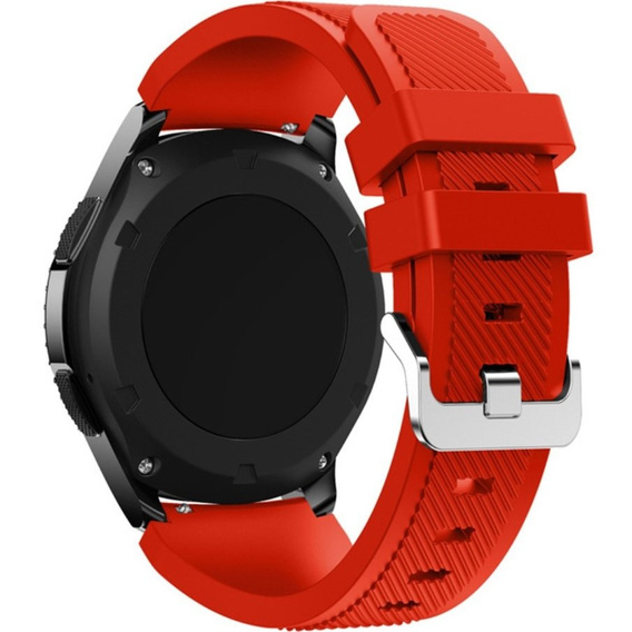 Силіконовий ремінець Twill Texture 22mm, Red
