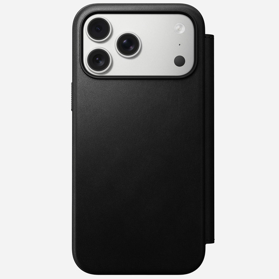 Чехол Nomad для iPhone 17 Pro Max, современный кожаный фолиант, черный