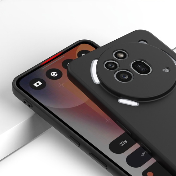 Чехол до Nothing Phone 3a Pro, Silicone Lite, чёрный